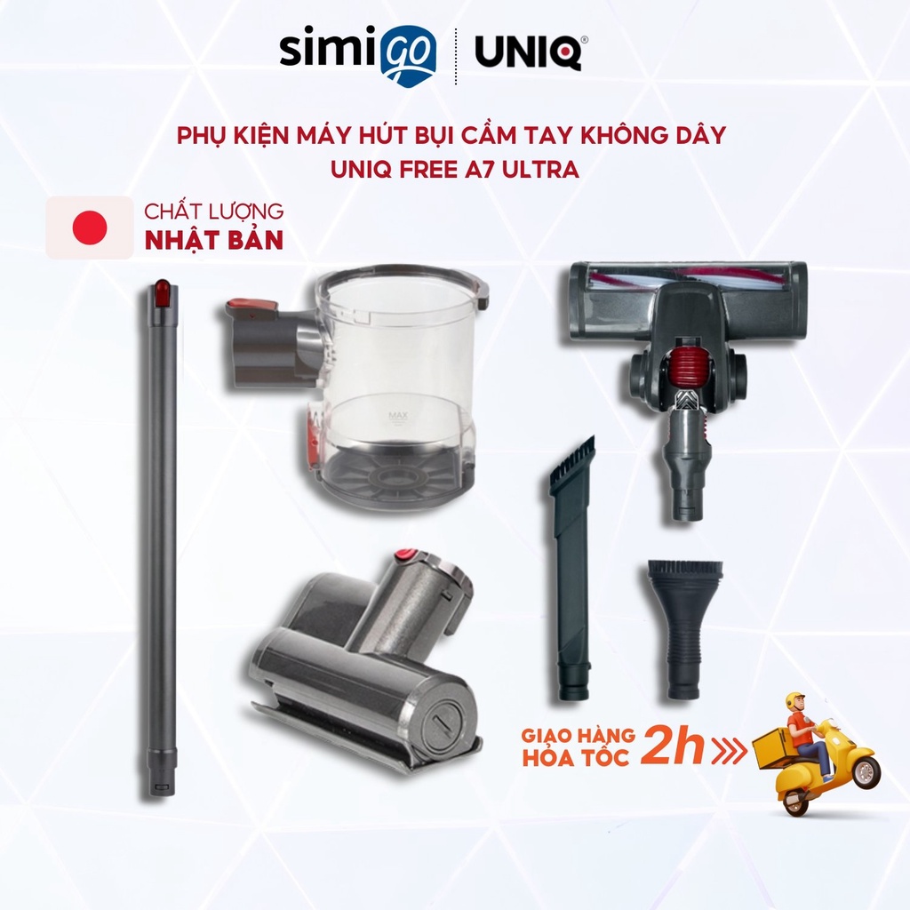 Phụ Kiện Của Máy Hút Bụi UNIQ FREE A7 ULTRA/ FREE A9 PRO đa năng gia đình mini pin sạc hút giường đệm nệm sofa xe h