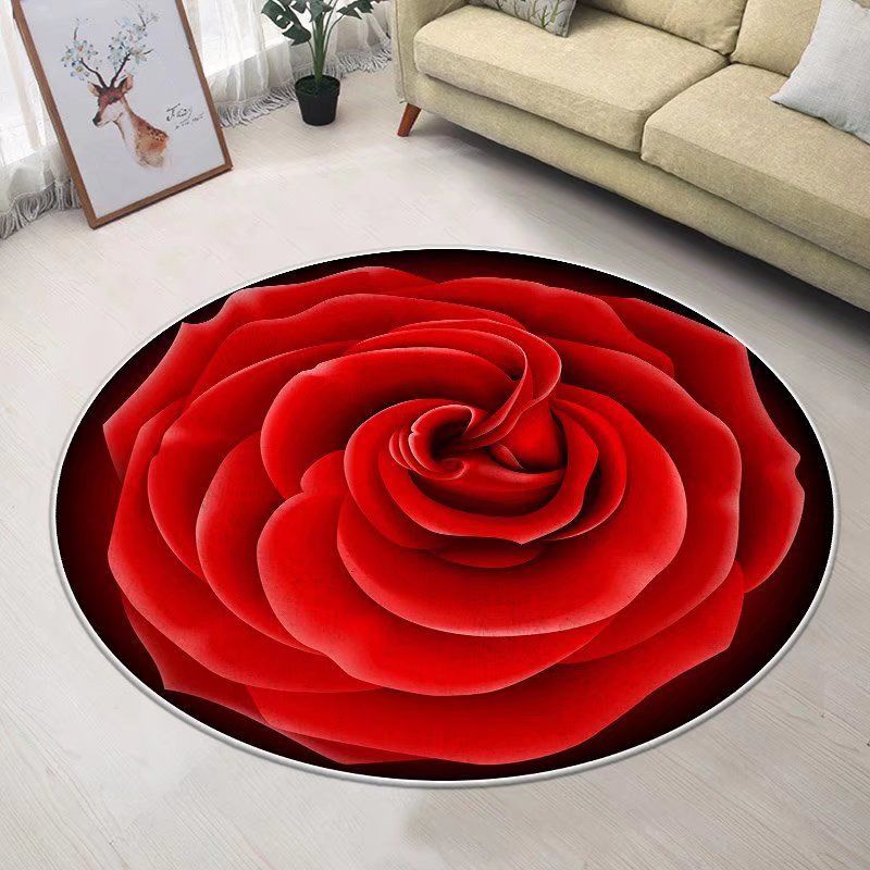 Round Light Luxury American Diamondmax Velvet Carpet Bedroom Living Room Clothing Store Piano Basket