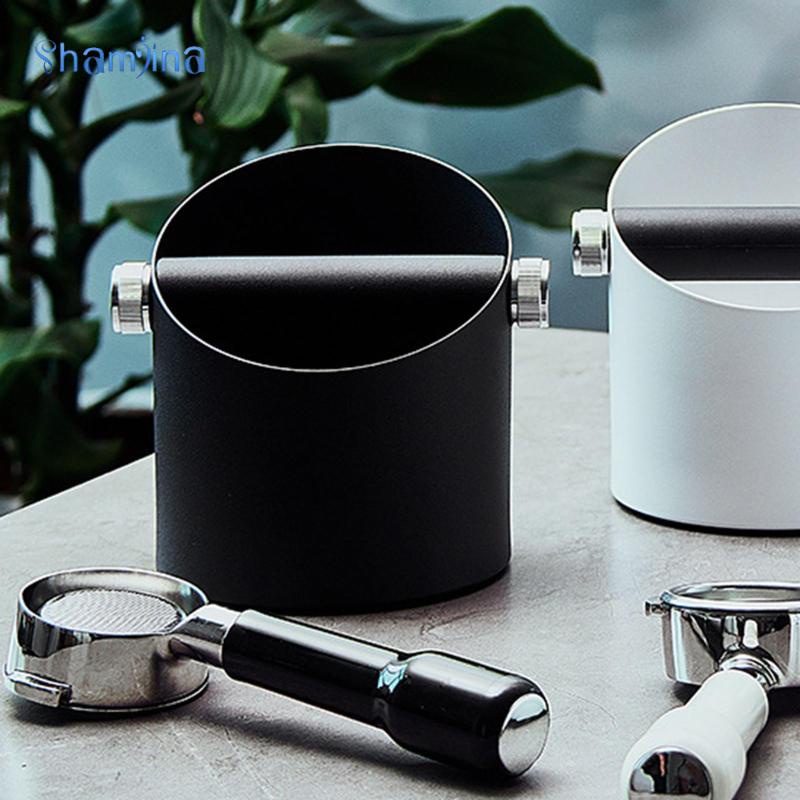 Thùng Đựng Cà Phê Bằng Nhôm Màu Trắng Có Thể Tháo Rời, Hộp đựng bã cà phê Quán cà phê thanh thùng xỉ thải xỉ tái chế xô trà sữa bã cà phê xô