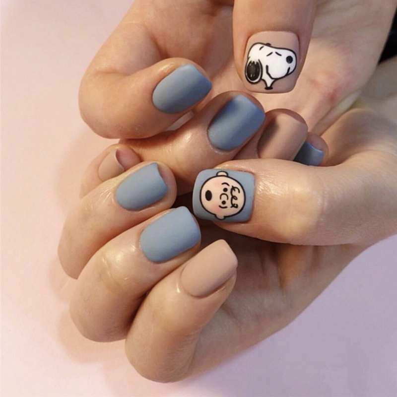 Bộ 24 móng tay giả Cotremyp kèm keo dán