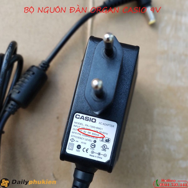Cục đổi nguồn đàn casio CTK-601 CTK-611 CTK-615 CTK-620L CTK-630 CTK-631 dailyphukien
