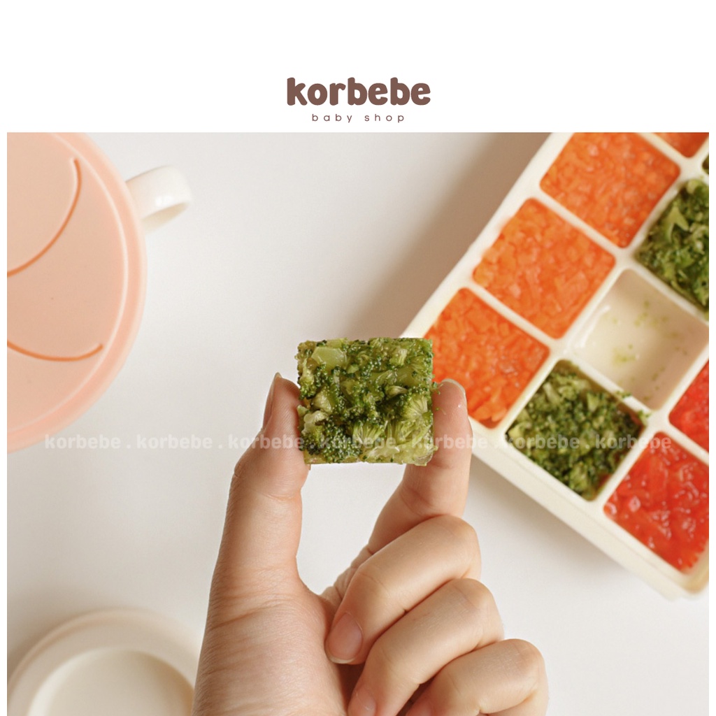 Khay trữ đông đồ ăn dặm silicone cho bé Baby & I Hàn Quốc