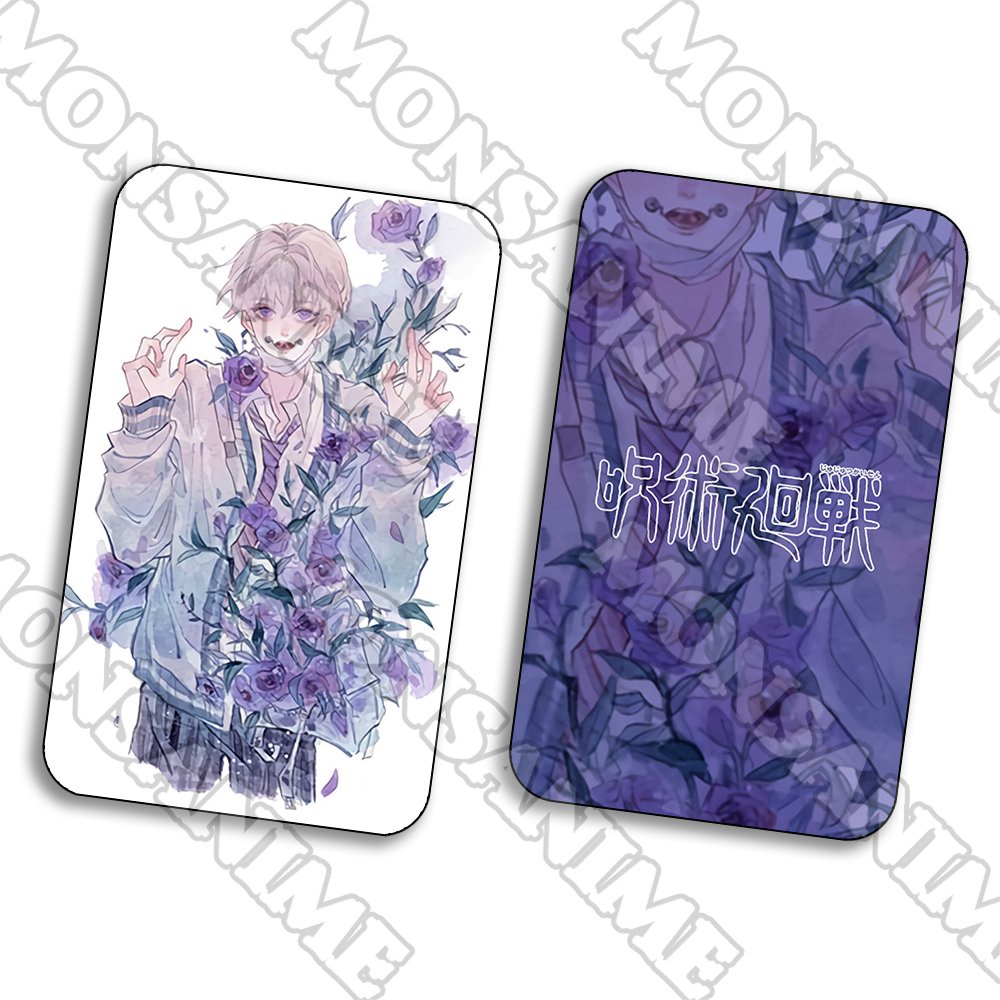 Ảnh thẻ in hình game JUJUTSU KAISEN ver HOA card bo góc viền 5*8cm anime chibi xinh xắn sưu tầm