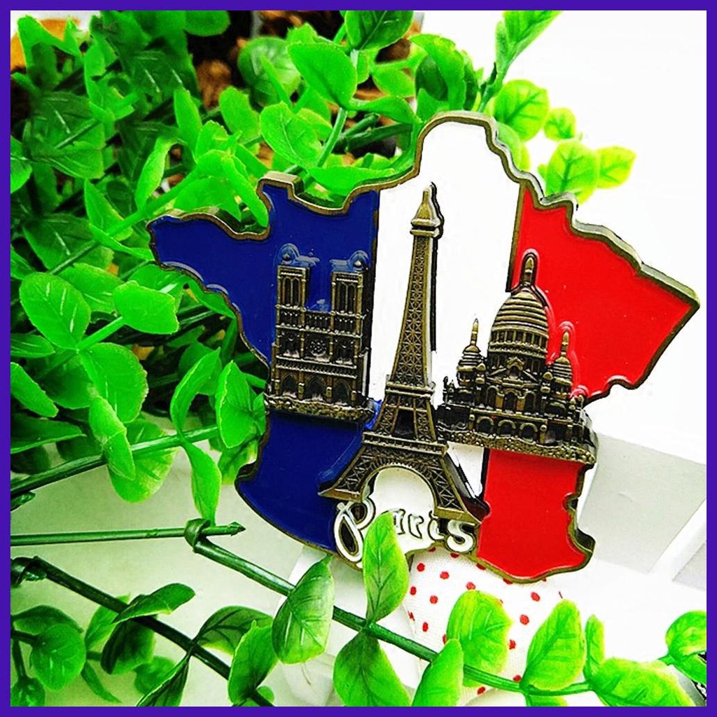 Nam Châm Dán Tủ Lạnh Hình Bản Đồ Pháp Thiết Kế Độc Đáo