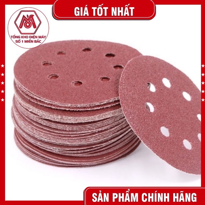 Giấy giáp chà tường phi 125mm và 180mm 100 tờ