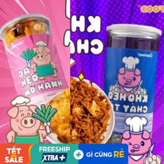 Combo da heo mỡ hàng và khô heo bơ tỏi shop đồ ăn vặt
