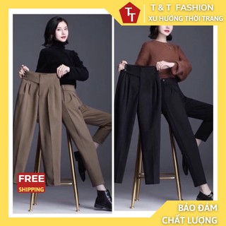 Quần baggy cạp lệch chun lưng