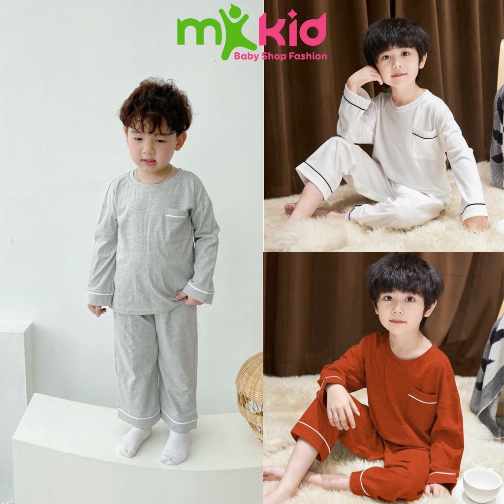 Bộ Đồ Ngủ Cho Bé 7-32KG 💖 Cao Cấp 💖 Bộ Minkymom dài tay mềm mịn cho bé trai bé gái