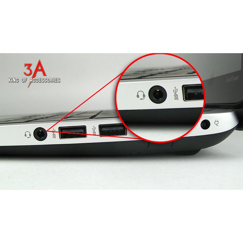 Cáp chia Audio 3.5mm ra mic và loa