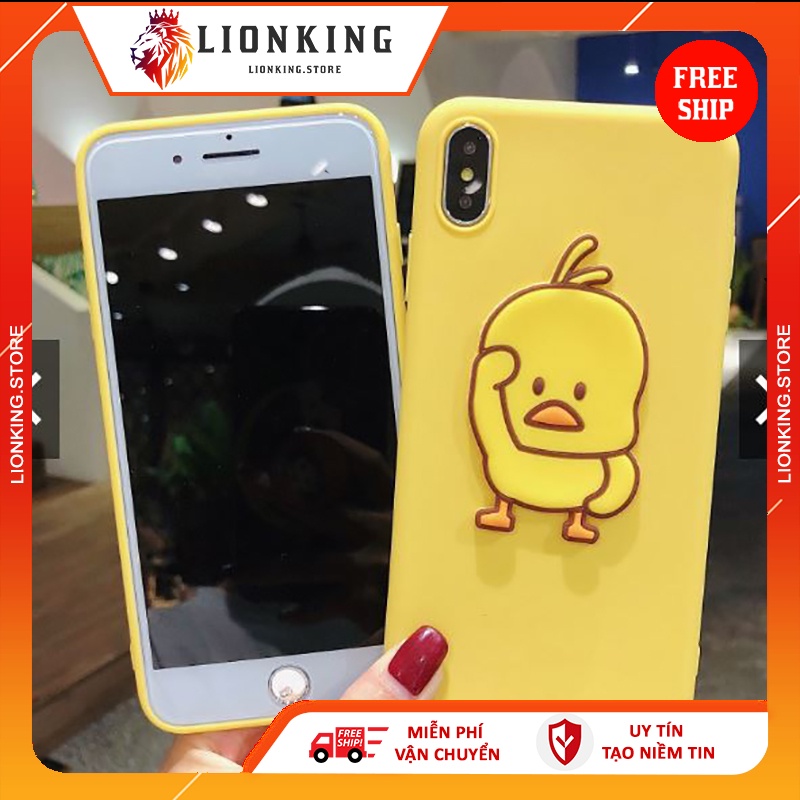 Ốp iphone - Ốp lưng vịt dễ thương cho iphone 6/6s/6Plus/6sPlus/7Plus/8Plus