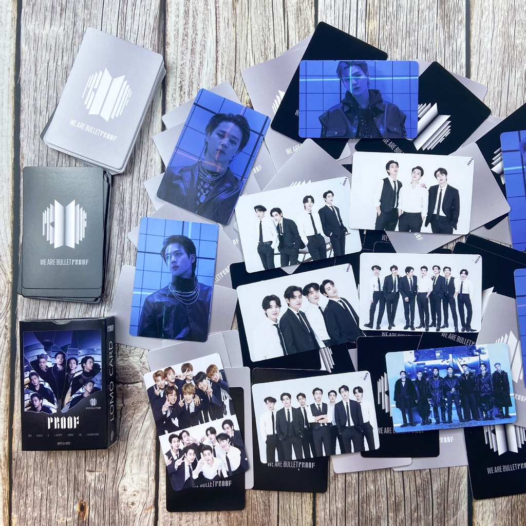 Hộp 55 Thẻ BTS Proof Album Lomo Card Photocard Postcard
