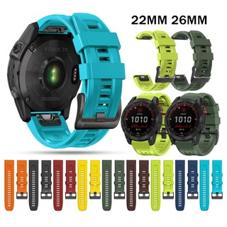 Dây đeo 26mm 22mm Dây đeo cổ tay silicon mềm Dây đeo phù hợp nhanh cho Garmin Marq 2 D2 Charlie D2 Delta PX D2 Bravo