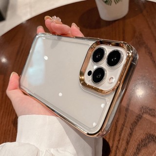 Ốp Điện Thoại Trong Suốt Chống Sốc Mạ Sang Trọng Cho iPhone 13 12 11 Pro MAX XS MAX XR X 7+ 8 Plus