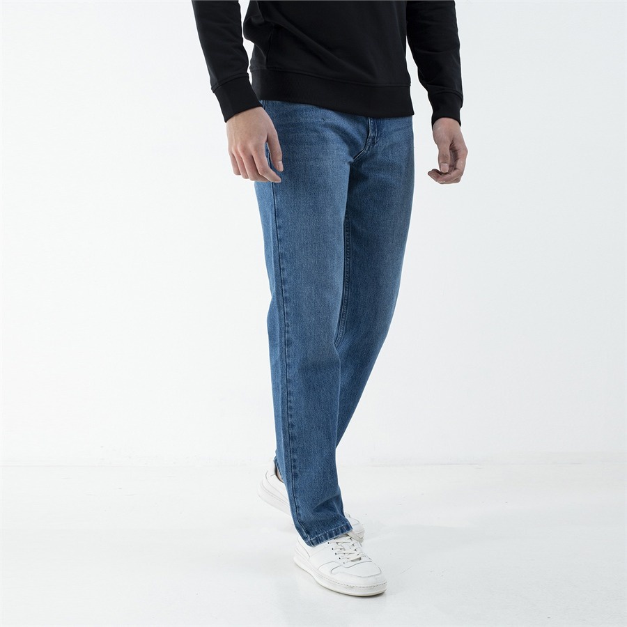 Quần jeans nam ARISTINO dáng Regular fit suông nhẹ, lưng cao, dễ phối đồ, cotton thoáng khí - AJN01601