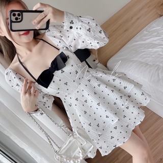 VÁY HOA XỐP 2 TẦNG