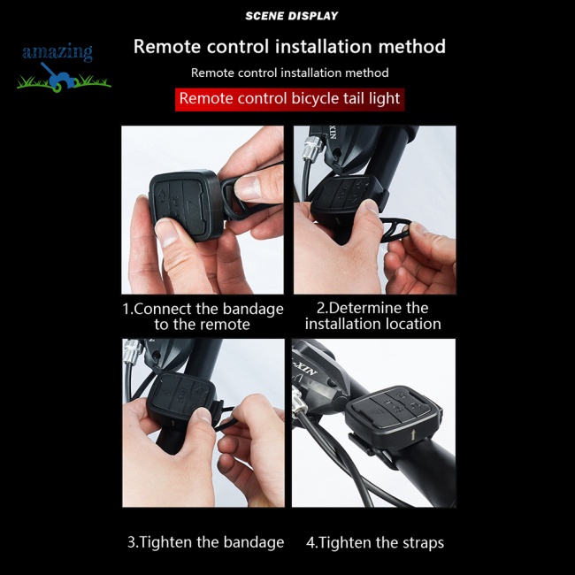 Đèn Đuôi Xe Đạp 20 Bóng Led Tín Hiệu Xi Nhan Chống Nước Sạc Usb