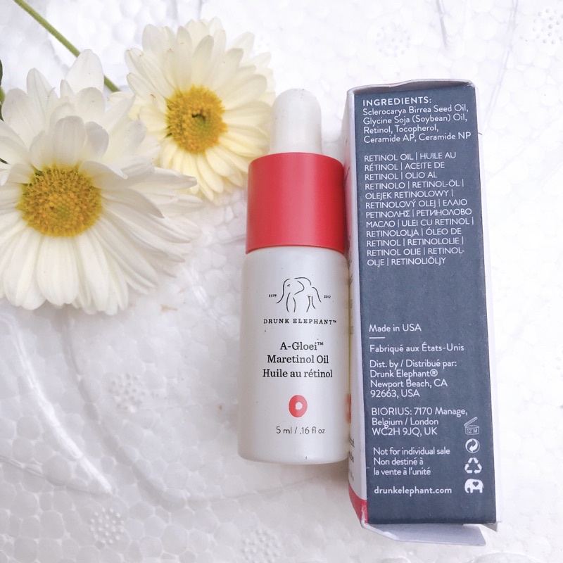 tinh dầu dưỡng retinol drunk elephant trẻ hoá da dưỡng ẩm sâu cho da nhạy cảm không gây bong tróc kích ứng da 5ml