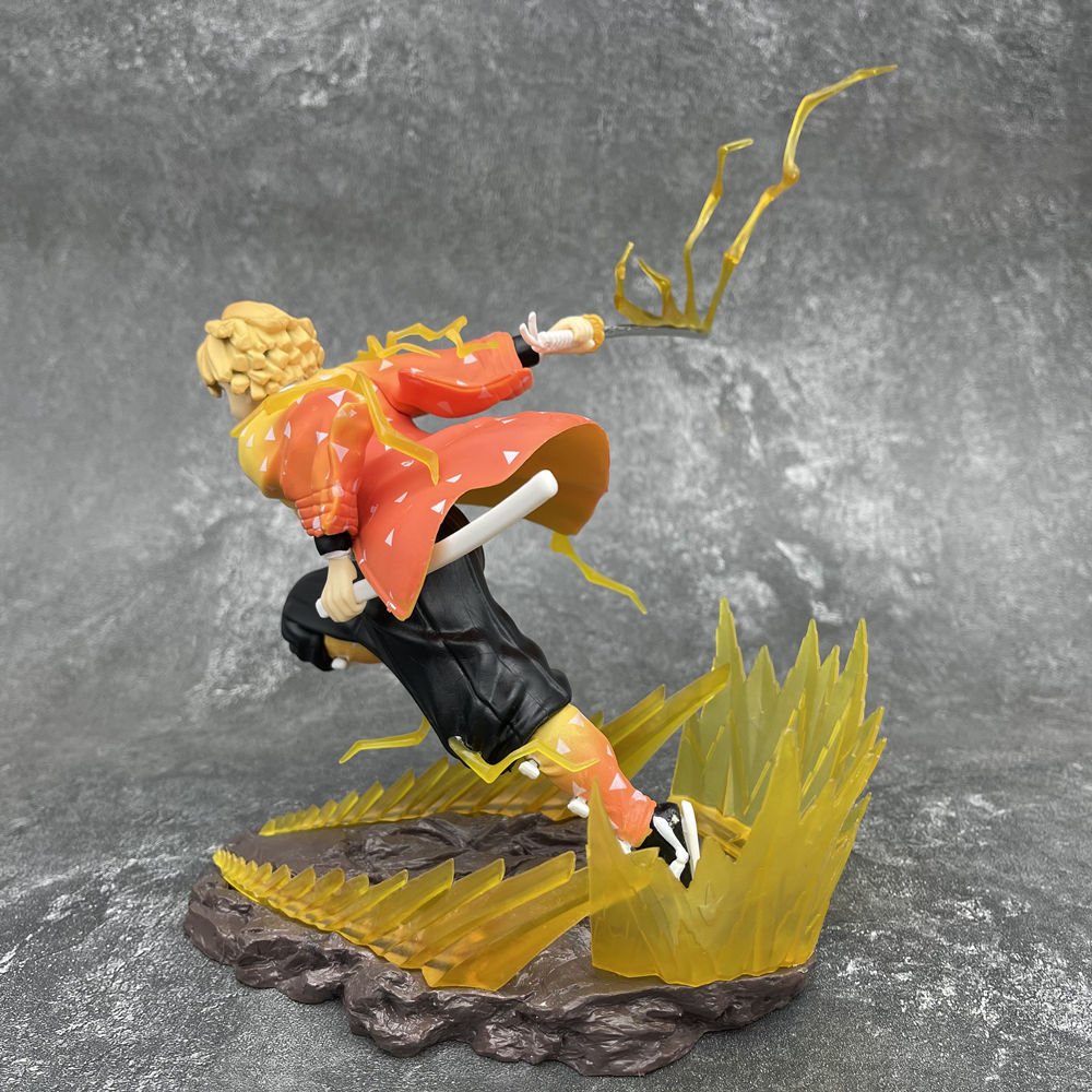Mô hình Thanh gươm diệt quye Zenitsu cao 23cm fullbox màu, Figure Kimetsu Noyaiba