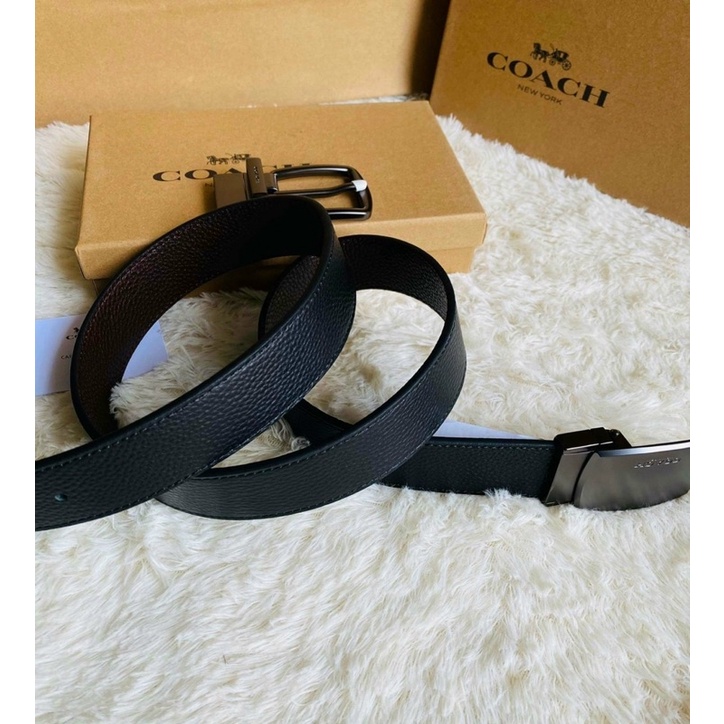 Nịt Coach nam xuất khẩu full box da thật