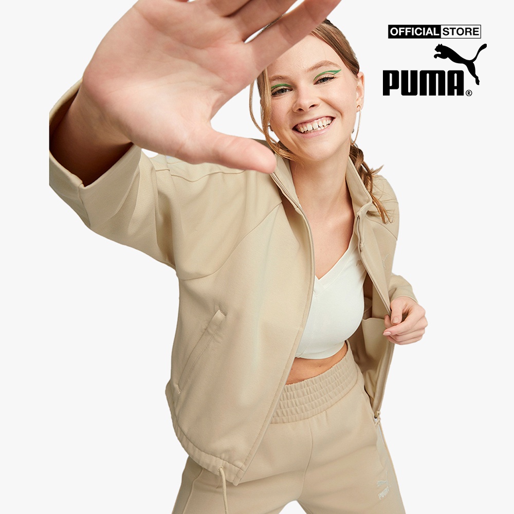 PUMA - Áo khoác thể thao nữ cổ trụ T7 Track 536104-67