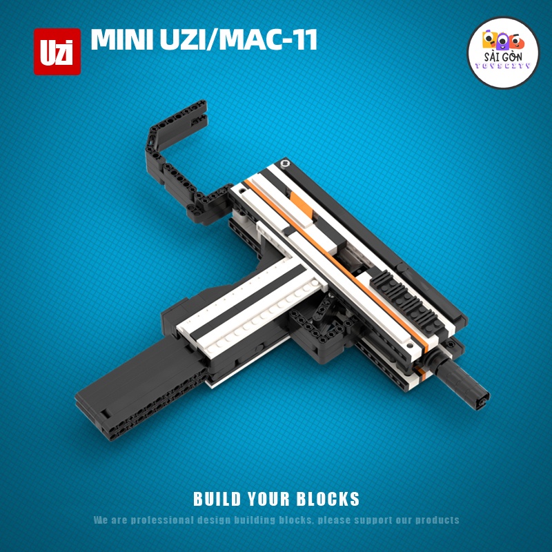 Đồ Chơi Lắp Ráp Kiểu LEGO Mô Hình PUBG Súng UZI Phiên Bản Mini Với 500+ PCS - Bản Thiết Kế Tiêu Chuẩn Của Kevin183