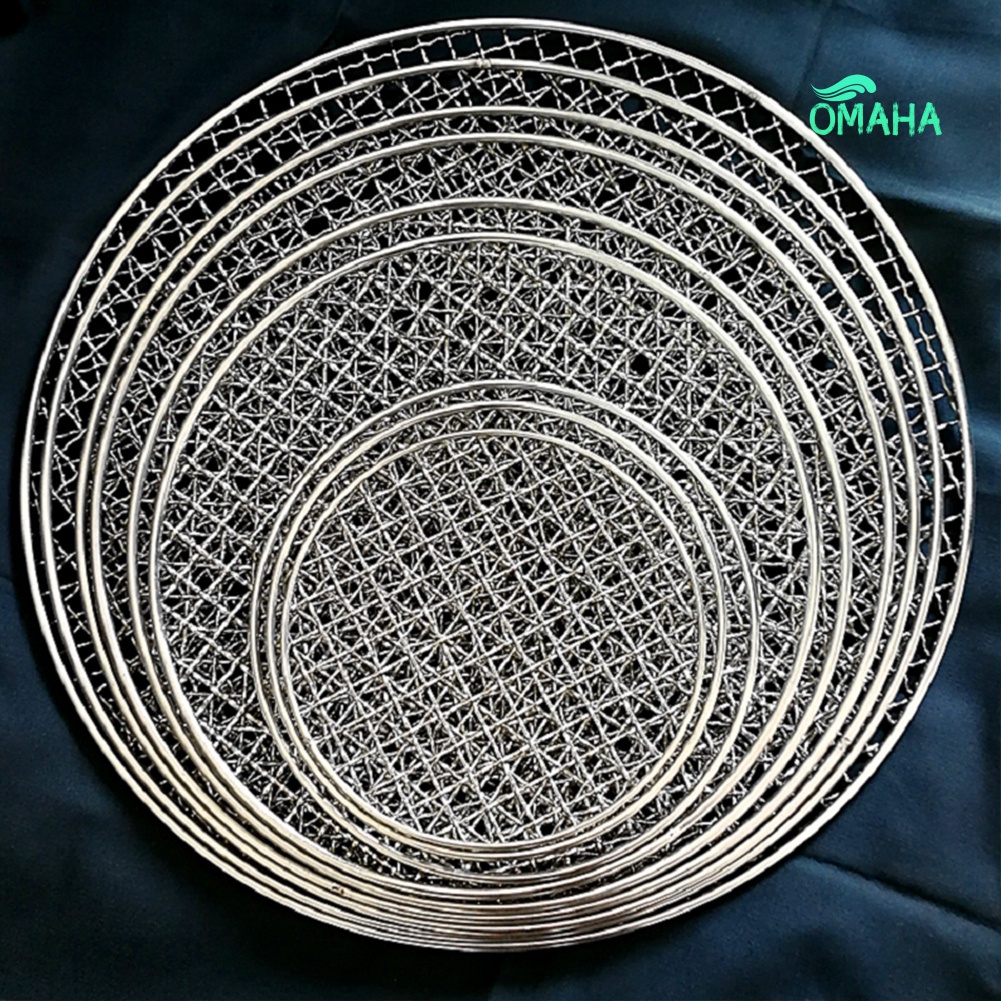 Vỉ Nướng BBQ Hình Tròn Bằng Thép Không Gỉ Chống Dính