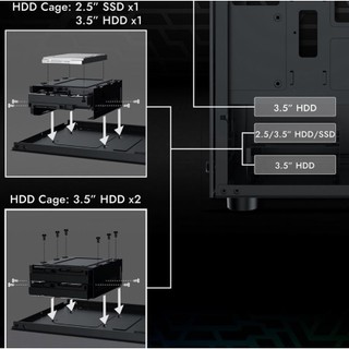 Vỏ Case XIGMATEK NYX 3F BLACK ( KÈM 3 FAN LED )