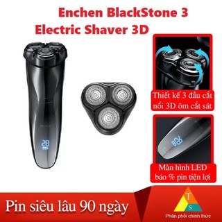 Máy cạo râu mi Enchen BlackStone 3 Electric Shaver 3D - Máy cạo râu Enchen Blackstone 3 pin sạc siêu bền 3 lưỡi dao