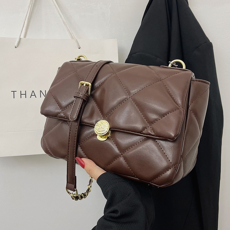 Túi Đeo JASMIN NOIR Chéo Họa Tiết Caro Phong Cách Retro Thời Trang Cho Nữ