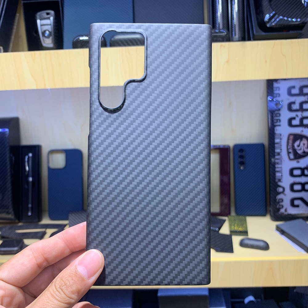 Ốp Điện Thoại Sợi Carbon Chống Rơi Cho Samsung Galaxy S22 Ultra S22