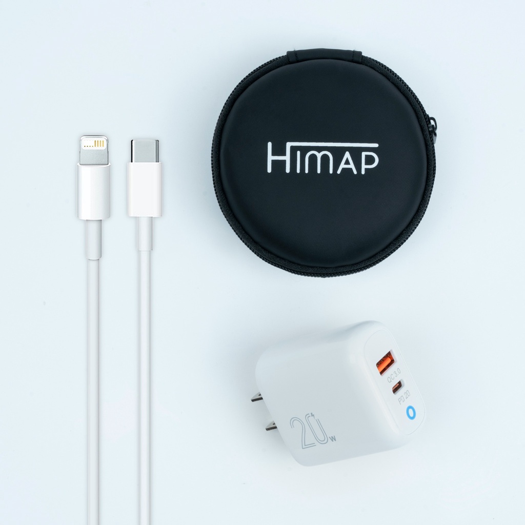 Bộ Sạc nhanh 20W kèm cáp 1M chính hãng HIMAP, bảo hành 12 tháng 1 đôỉ 1
