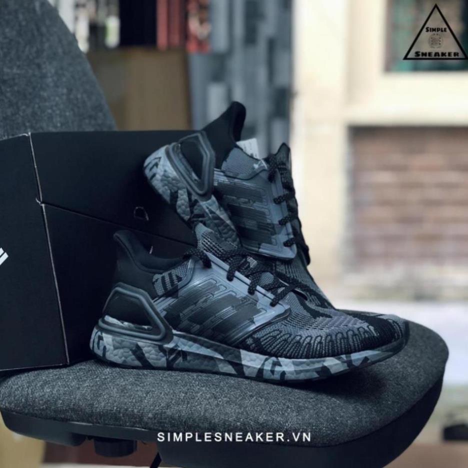 Giày Thể Thao adidas Authfreepadidas ultra boost 20 Đen camo Xám Thời Trang
