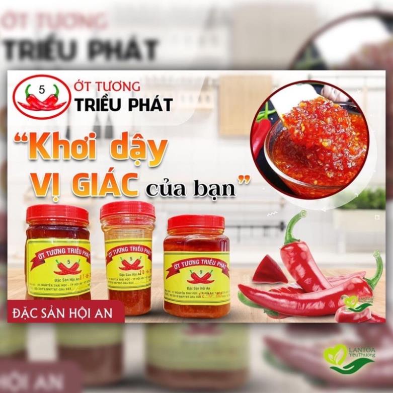 Tương ớt Hội An, hương thơm độc đáo của quê nhà.Đặc biệt thơm ngon khi ăn kèm với Cơm gà Hội An, Phở, Lẩu, Mỳ Quảng,