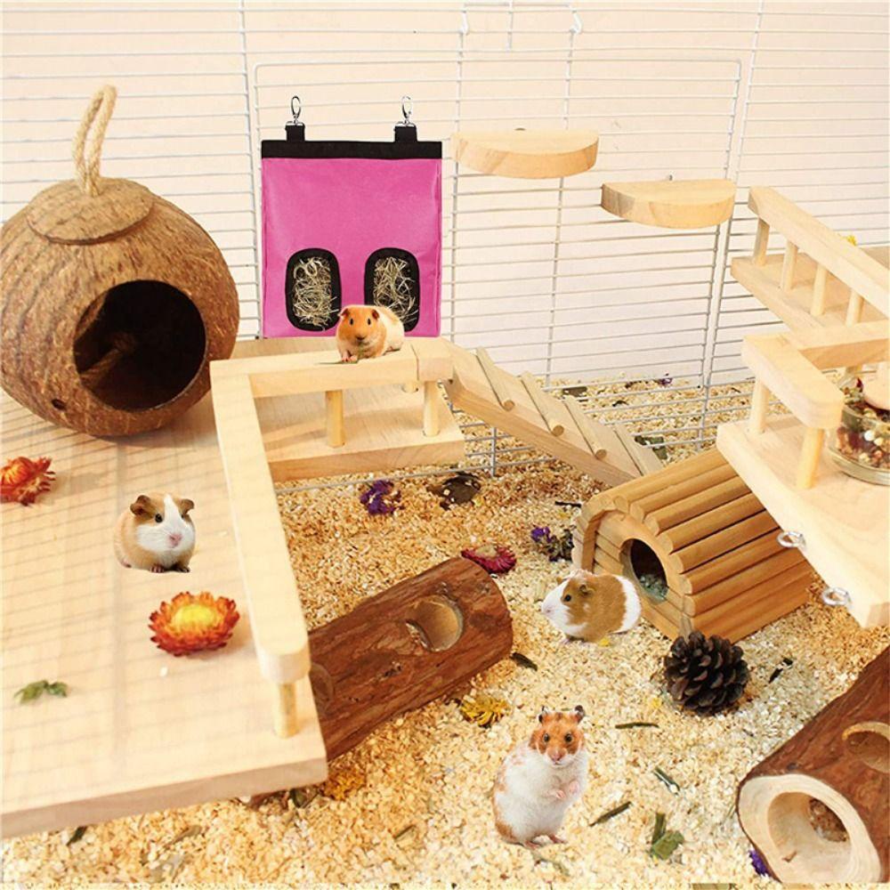 AARON1 Túi Đựng Thức Ăn Cho Thỏ Sức Chứa Lớn Bằng Vải Oxford Chống Nước Nhiều Màu Sắc