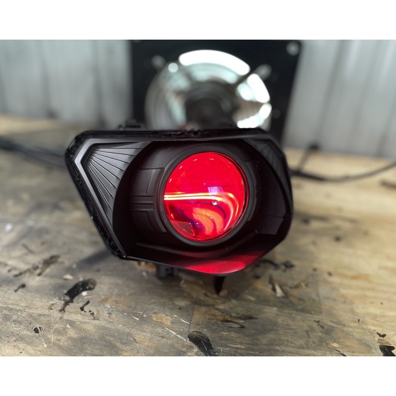Full Bi Led Titan Black lên choá Suzuki Axelo125