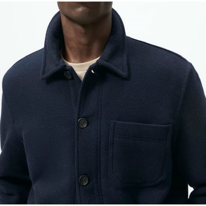 Áo khoác dạ ngắn Zara authentic PADDED size S