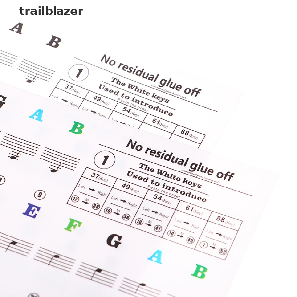 Miếng Dán Phím Đàn Piano Điện 54 / 61 Trong Suốt