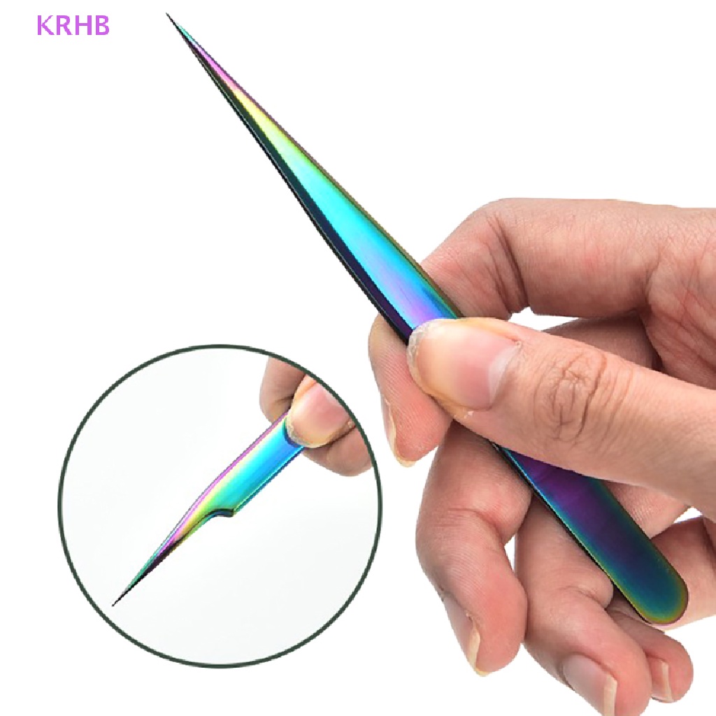 Nhíp Uốn Cong Làm Dài Lông Mi Bằng Thép Không Gỉ Mới