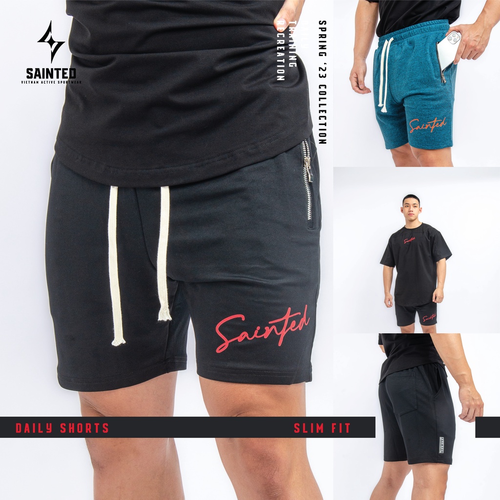 Quần đùi thể thao co dãn Daily Shorts | SAINTED