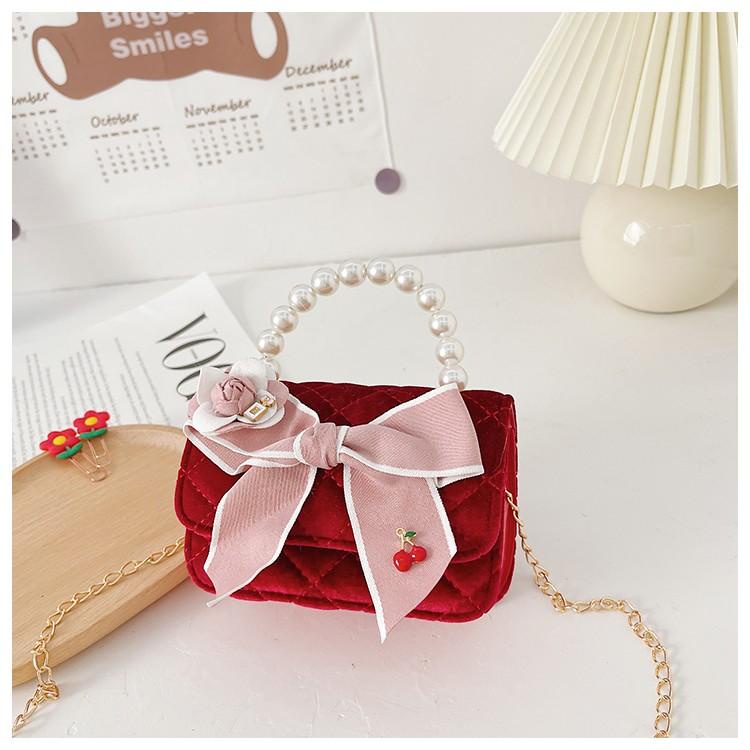 PVN57195 Túi đeo chéo mini, túi đựng lì xì Tết cho bé gái chất dạ xinh xắn