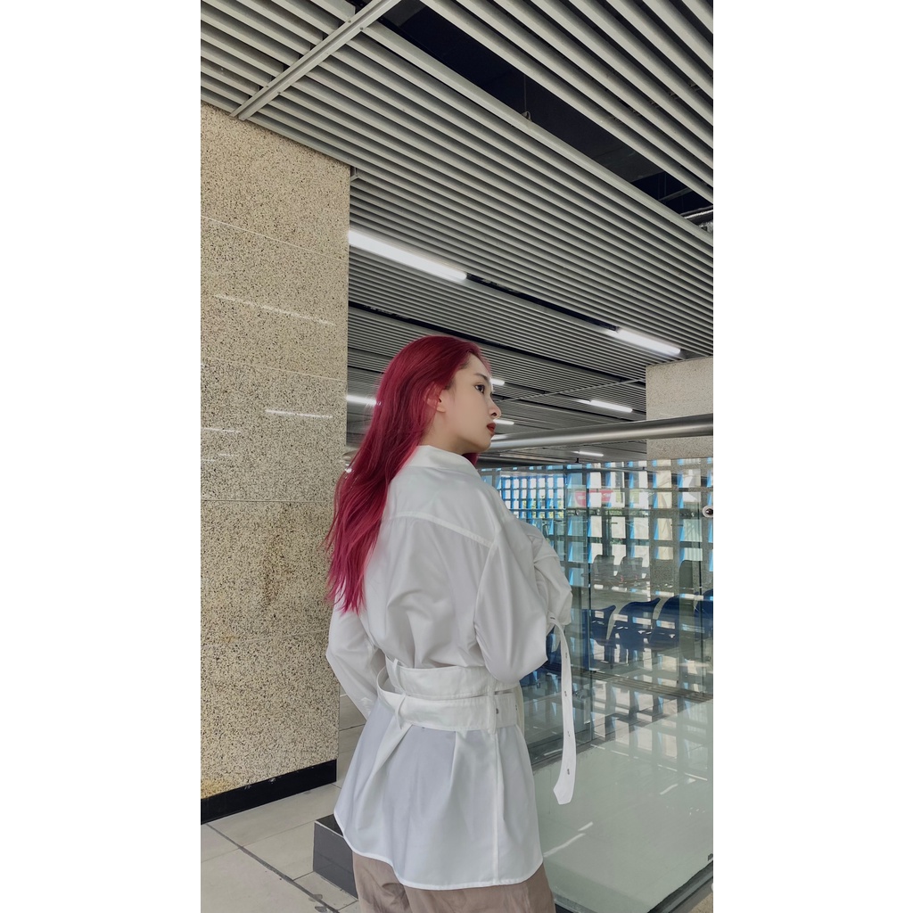 Áo sơ mi Jungkook chất liệu thô nõn Mỹ thời trang unisex nam nữ