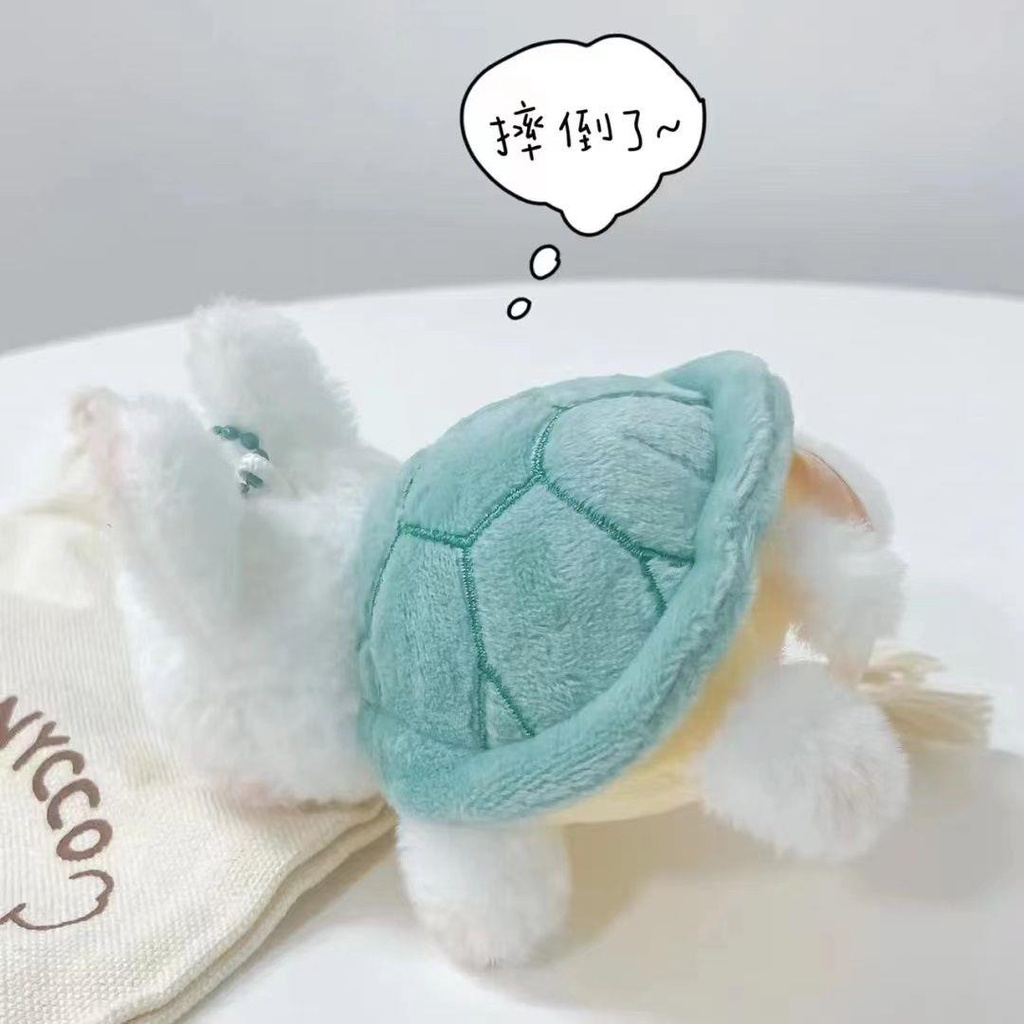 Móc Khóa Thú Nhồi Bông Hình Búp Bê Thỏ Rùa Cát Cùng Phong Cách Vibrato Thích Hợp Làm Quà Tặng Cho Học Sinh Cặp Đô