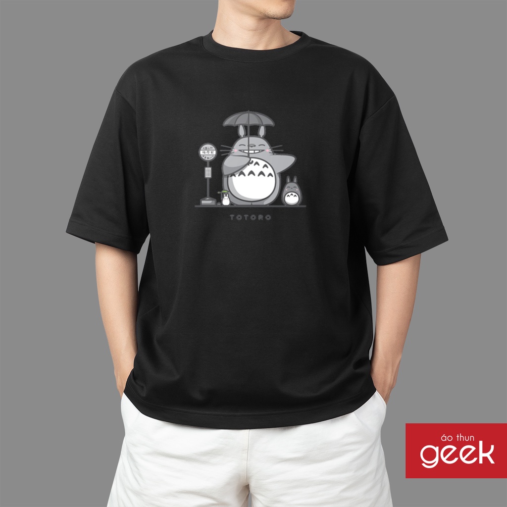 Áo thun hình Ghibli - Totoro 02 sắc nét, 100% Cotton vải dày, siêu mịn.
