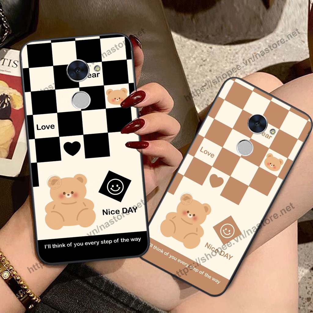 Ốp lưng Huawei Y7 Prime - GR5 2017 mẫu gấu hoạt hình mới nhất 2023 cute giá rẻ