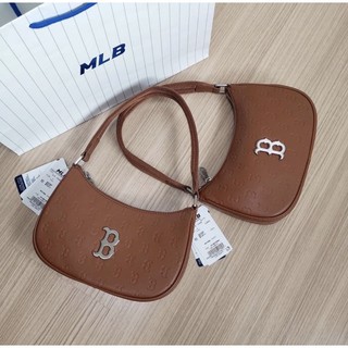 Túi kẹp nách da monogram MLB chính hãng