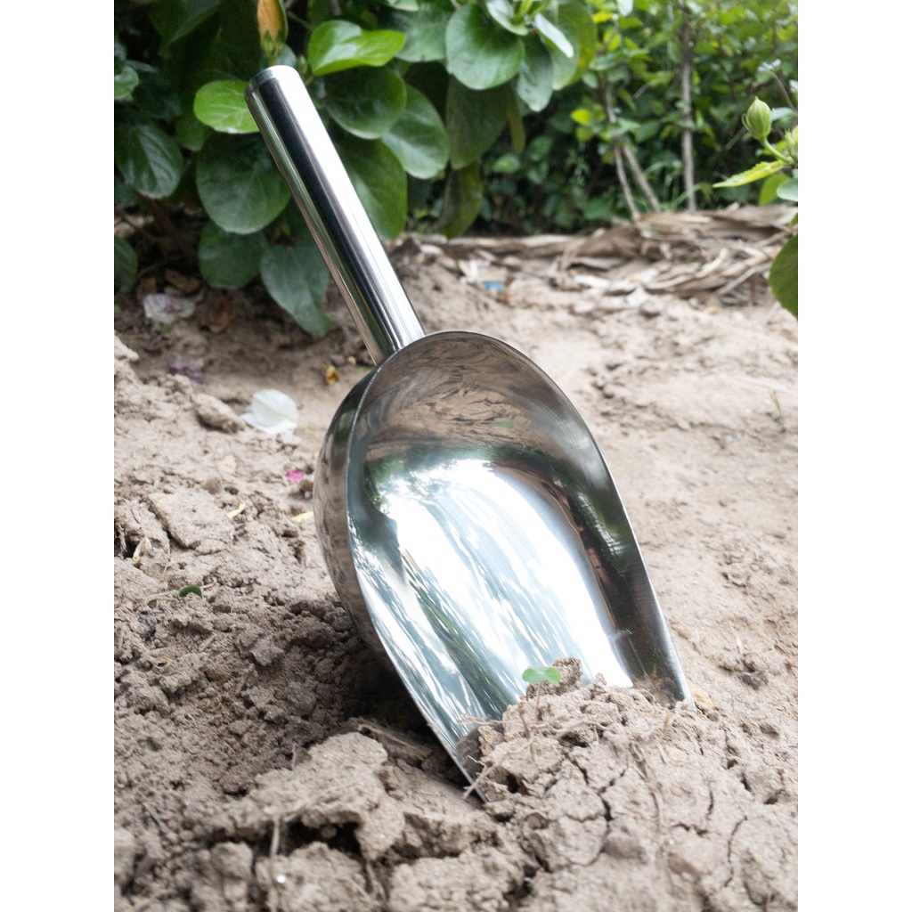 Xẻng làm vườn chất liệu Inox - Xẻng Inox đa năng