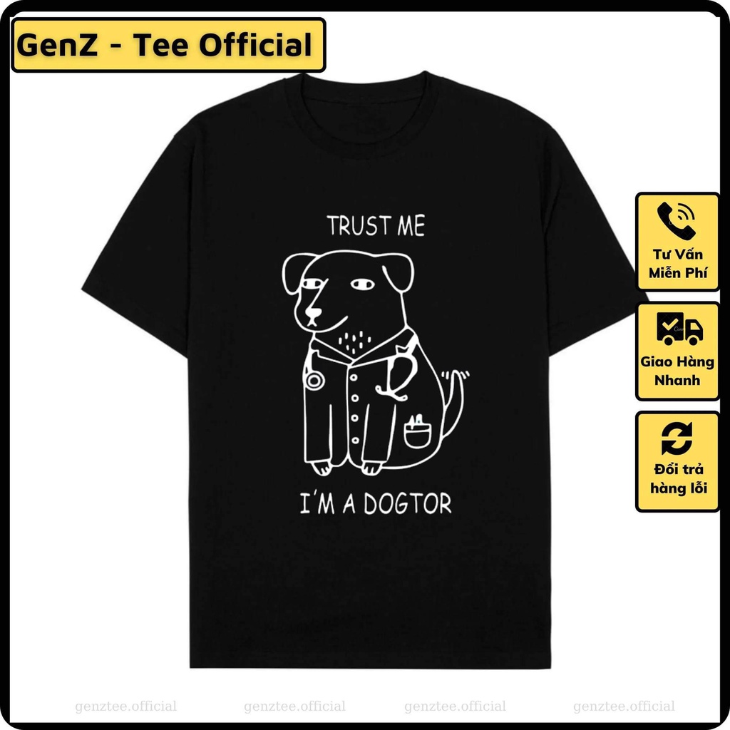 Áo thun Ducktor - Dogtor, hài hước phong cách trẻ trung năng động form rộng nam nữ đủ size