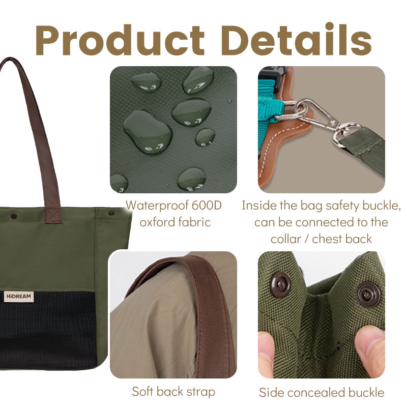 HamshMoc Ba Lô Mang Thú Cưng Đi Du Lịch / Leo Núi / Cắm Trại Chống Nước Mềm Mại