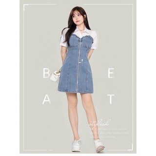 Đầm jeans tiểu thư thiết kế cao cấp BIGSIZE (40 - 100kg) - Xẹt Studio’s Lady