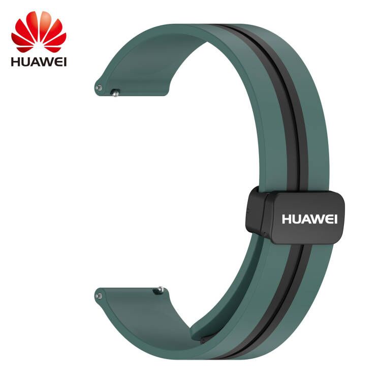 Phù Hợp Dây Đeo Silicon Hai Màu Có Khóa Cài Nam Châm Cho huawei watch gt3 / gt2 46mm / gt2 pro / watch3 pro / gt2e glory magic2 / gs3 / gs pro sports 22mm